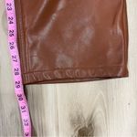 Abercrombie & Fitch The 90’s Straight Ultra High Rise Brown Faux Leather Photo 4