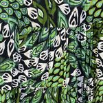 New Directions Tiered Skirt Floral Peacock Green Maxi Sz L Cotton Boho Festival Size L Photo 6