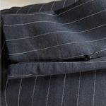 Ralph Lauren Polo  Wool Blend Pinstripe Long Sleeve Ruffle Dress in Black Size 2 Photo 6