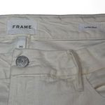 frame denim NWOT! Winter White Le Mini Boot in All Natural Grind Wash Jeans 30 Photo 8