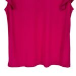 DKNY Hot Pink Flutter Cap Sleeve T Shirt size Medium NWT Crew Neck Photo 3