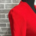 Vintage Toula Red Knit Sweater Dress with gold buttons .. BEAUTIFUL Size undefined Photo 6