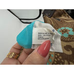 Gap Vtg 2006 Hobo Bag Brown Teal Floral Print Canvas Leather Trim Shoulder Bag Photo 6