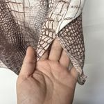 Jennifer Lopez  Tunic Top Women’s XL Brown/pink Animal Prints Sleeve Blouse Photo 6