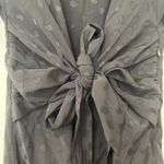 & Other Stories Black Sheath Tie Waist Mini Dress Photo 4