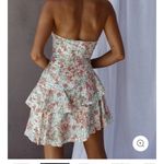 Hello Molly Asymmetrical Floral Strapless Dress Photo 2