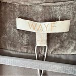 WAYF NWT Nordstrom Velvet Open Jacket Shirt Womens Small Pewter Gray Top Blouse Photo 2