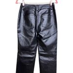Princess Polly Macey Black Faux Leather High Waisted Pants Women’s Size 4 Photo 3