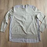 J.Crew Women’s Gray Merino Wool Sweater Blouse Sz L Size L Photo 0