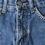 Limited Too  Denim Shorts with Pink Floral Embroidery Photo 2