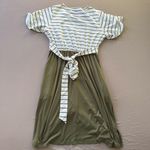 Merokeety Striped Tie Waist Swing dress Photo 6