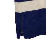 American Eagle  Sweater Dress Size Medium‎ Navy Cream Striped With Nordic Pattern Photo 5