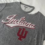 Tailgate Women’s Indiana University Cropped Distressed Crewneck Photo 1