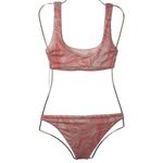 l*space L* Bikini Swimsuit Lizzie Top Camacho Bottom Metallic Tie Die Swirl XS NWT Photo 4