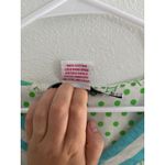 Gretchen Scott Top Womens Medium Blue Green‎ Leaves V Photo 3