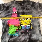 Nickelodeon Black grey SpongeBob SquarePants and Patrick 100% cotton tee T-shirt Measurement in pics Photo 3