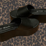 SheIn Black Platform Slides -  Photo 0