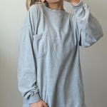 Brooks Brothers Gray Henley Long Sleeve Tee Photo 1