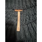 Free People  Fisherman Cable Knit Sweater – Teal Blue – Women's M (Oversized Fit) Photo 4