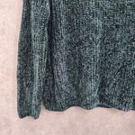 A New Day  Green Chenille Cozy Electric Chunky Boxy Granny Pullover Sweater XL Photo 3