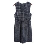 J.Crew Textured Tweed Houndstooth Sheath Dress Blue Womans 14 Photo 1
