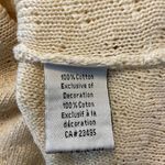 Clare Icelandic Design Sweater Pullover Embellished Collar Cotton Knit Cream M Size M Photo 2