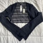Pretty Little Thing Navy Crochet Beachwear Shrug size 0 NWT Photo 1
