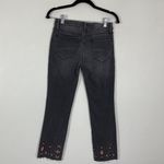 Driftwood Woman's 25 Black Colette Style Aztec Embroidered Skinny Leg Jeans Photo 7