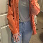 Rebecca Malone Orange Courduroy Button Up Photo 1