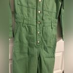 Madewell  Garment-Dyed Relaxed Coverall Jumpsuit in Pale Evergreen Size XXS NWT Photo 3
