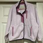 American Eagle  Fleece Jacket Womens Medium Full Zip 100% Polyester Pink Photo 0