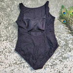 Anne cole  Black High Neck Sheer Swimsuit Photo 3