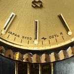 Seiko  SQ Presidential Vintage Ladies Watch Gold Dial Two-Tone Bracelet Case Date Photo 8
