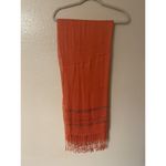 Versatile Beautiful Orange With Embellishments Scarf, Shawl, Cover Up‎ Photo 1
