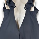 Lulus  Little Black Ruffle Mini Dress Flutter Sleeves Vneckline Sleeveless XS Photo 8