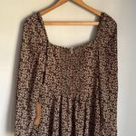 NEW O.P.T. Lenon Floral Midi Dress 8 Brown Photo 9