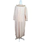 VTG Odette Barsa Peignoir Housecoat Dressing Gown 60s Pink Ivory Lace Pocket O/S Size undefined Photo 3