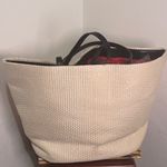 Kate Spade  straw large Floral Pink and Tan Tote Photo 2