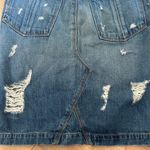  Rag & Bone Distressed Denim Pencil Skirt Shredded Light Wash Sz 25 Photo 9