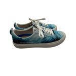 Cariuma OCA Low Blue Ocean Water Tie Dye Canvas Sneakers Sustainable Casual Size 10.5 Photo 1