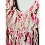 Misa Dina Pink Abstract Rose Floral Off Shoulder Mini Dress Size Extra Small Photo 11