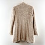 Kenneth Cole  New York Long Sleeve Teddy Faux-Fur Coat Beige Small Photo 5