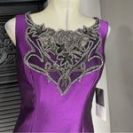Theia Gazaar Sleeveless Illusion Lace Mermaid Gown 6 Purple Photo 2