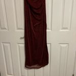 Lulus Burgundy Cowl Neck Bodycon Dress Size M Photo 5
