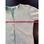 Orvis  Cardigan Sweater Women's Sz Medium Classic Green Easter St Patrick's Coast Photo 9