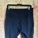 Fabletics Deep Navy Blue Oasis PureLuxe High-Waisted Legging 7/8 Length Photo 8