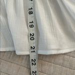 Loft  Smocked Peplum white pirate boho chic goth feminine Blouse M Photo 12