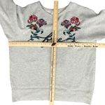 Wilfred  Free Gray Green Pink Floral Embroidered Crew Neck Sweatshirt size M Photo 7