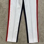 G/Fore Women’s Straight Leg Color Block Trouser Golf Pants Mid Rise 7/8 Length 0 Blue Photo 3