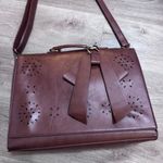 Ecosusi Leather Laptop Messenger Bag Briefcase Satchel Work Brown Bow Photo 2
